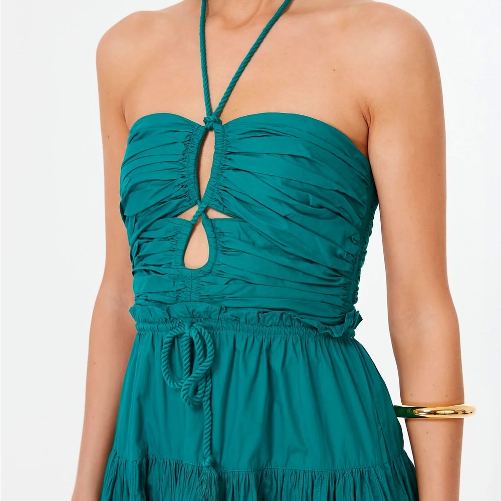 🌺🎉HP🎉🌺 NWT Ulla Johnson Emmaline Midi Dress Verdigris - Picture 11 of 16